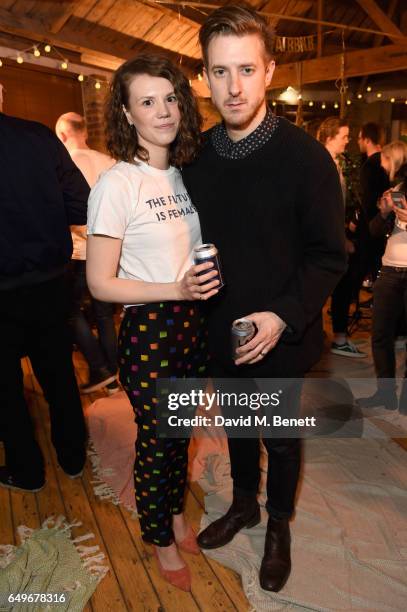 Ines De Clercq and Arthur Darvill attend an intimate Emeli Sande performance in Shoreditch to launch Airbnb Music Experiences with Sofar Sounds on...