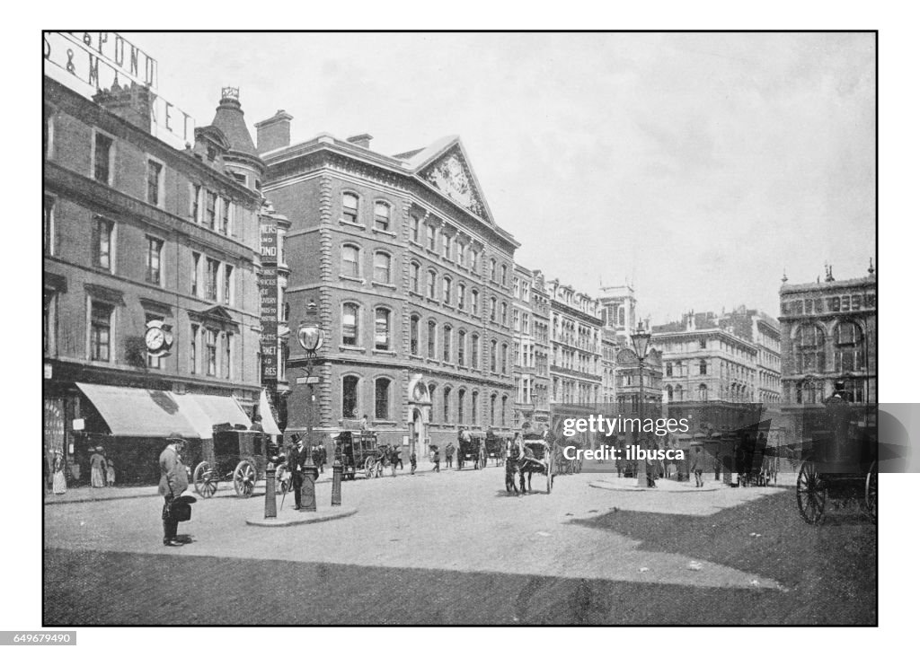 Antique London's photographs: "The Times" office, Queen Victoria Street