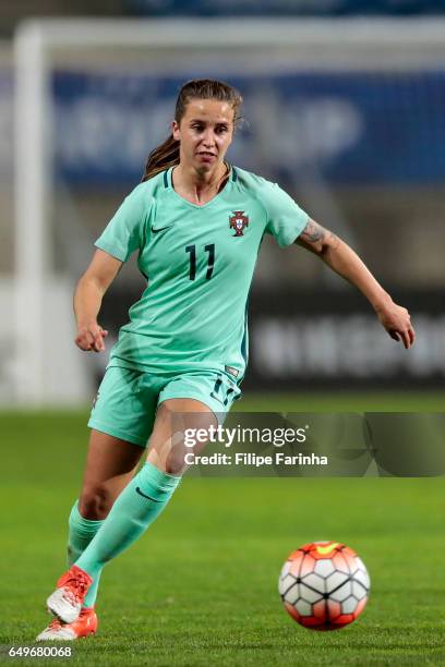 Tatiana Pinto of Portugal during the Algarve Cup Tournament Match between Portugal W and Canada W on March 6, 2017 in Loulé, Portugal.