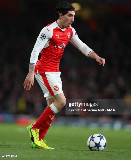 Hector Bellerin of Arsenal during the UEFA Champions League Round of 16 second leg match between Arsenal FC and FC Bayern Muenchen at Emirates...