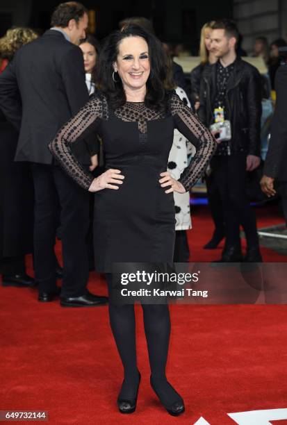 Lesley Joseph attends the World Premiere of 'The Time Of Their Lives' at the Curzon Mayfair on March 8, 2017 in London, United Kingdom.