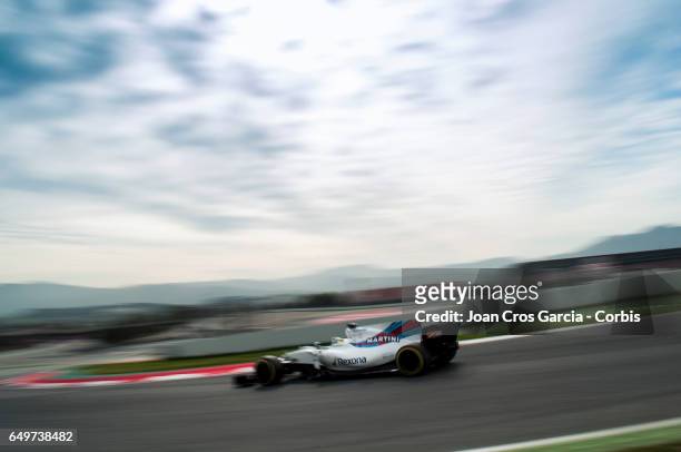 Felipe Massa of Martini Williams Team, driving his car during the Formula One preseason tests, on May 8, 2017 in Barcelona, Spain.