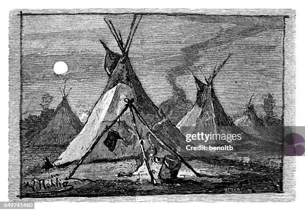 types - teepee stock illustrations