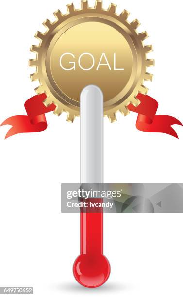 thermometer - thermometer goal stock illustrations