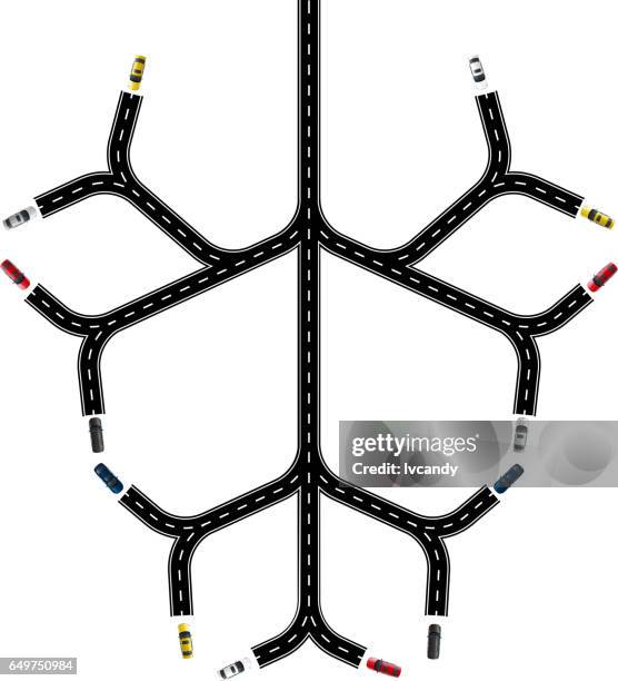 road - two lane highway stock illustrations