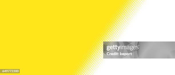 Puntos De Degradado Fondo Amarillo Y Blanco Ilustración de stock - Getty  Images