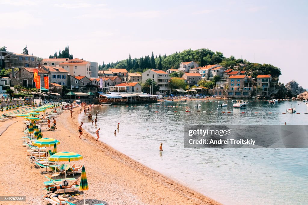 View of Kamenovo beach near Budva, Montenegro