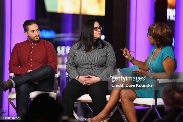 Jenner Furst, Nicole Browder, and Gayle King speak onstage during TIME AND PUNISHMENT: A Town Hall Discussion with JAY Z and Harvey Weinstein on...