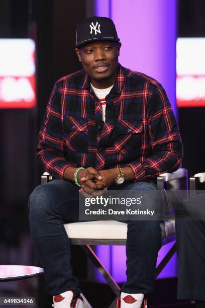 Michael Che speaks onstage during TIME AND PUNISHMENT: A Town Hall Discussion with JAY Z and Harvey Weinstein on Spike TV at MTV Studios on March 8,...