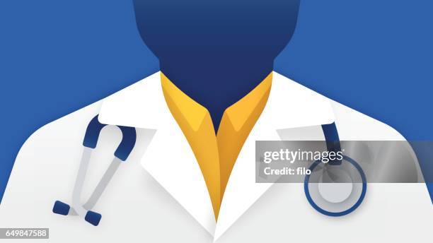 medical doctor - doctor coat stock illustrations