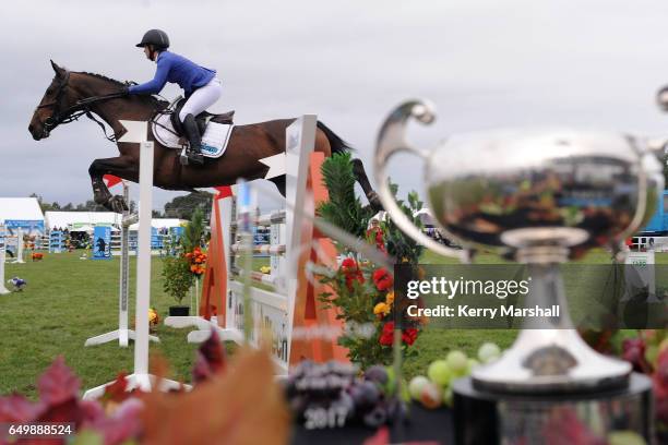 Hayley Morris rides Miss Money Penny and wins the Lady Rider of the Year class during 2017 Horse of the Year on March 9, 2017 in Hastings, New...