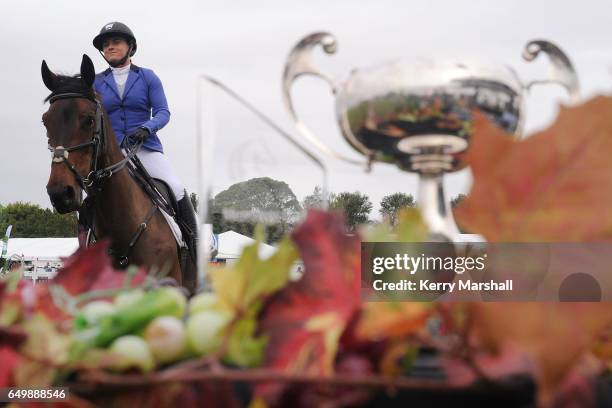 Hayley Morris rides Miss Money Penny and wins the Lady Rider of the Year class during 2017 Horse of the Year on March 9, 2017 in Hastings, New...