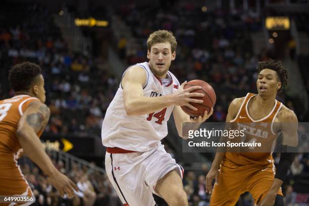 Texas Tech Red Raiders forward Matthew Temple during the Big 12 conference mens basketball tournament game between the Texas Longhorns and the Texas...