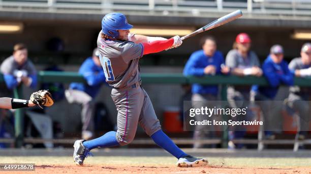 UMass Lowell's Steve Passatempo hits a home run. The University of Massachusetts Lowell River Hawks played the University of Notre Dame Fighting...