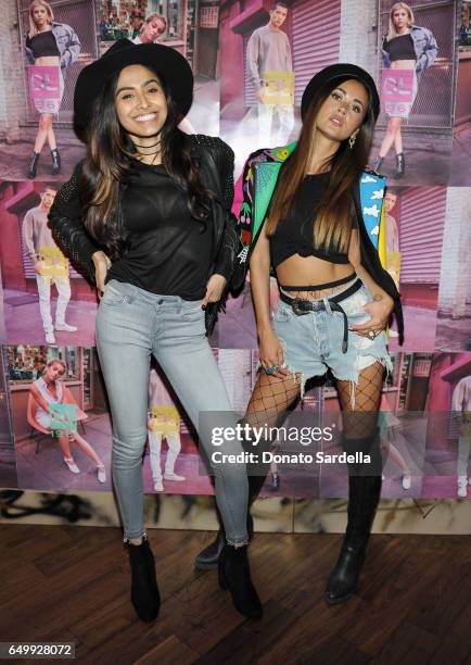 Nancy Gomez and Ana Tanaka attend the DL1961 campaign launch with Sofia Richie and Jasmine Sanders at The Nice Guy on March 8, 2017 in Los Angeles,...