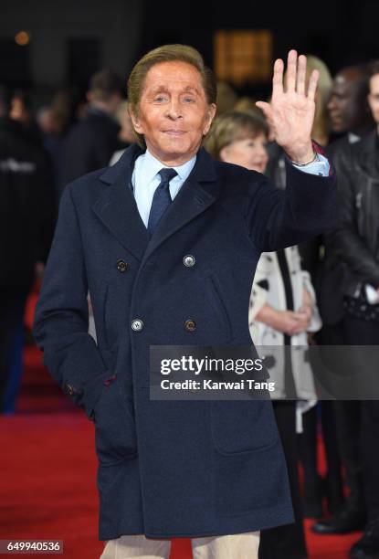 Valentino attends the World Premiere of 'The Time Of Their Lives' at the Curzon Mayfair on March 8, 2017 in London, United Kingdom.