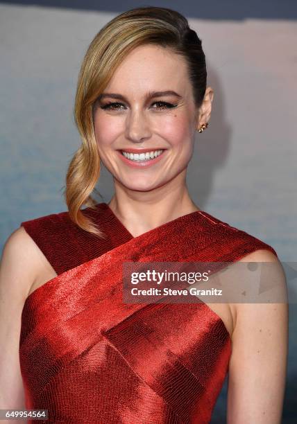 Brie Larson arrives at the Premiere Of Warner Bros. Pictures' "Kong: Skull Island" at Dolby Theatre on March 8, 2017 in Hollywood, California.