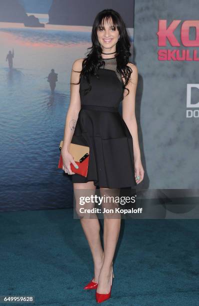 Actress Ruby Modine arrives at the Los Angeles Premiere "Kong: Skull Island" at Dolby Theatre on March 8, 2017 in Hollywood, California.