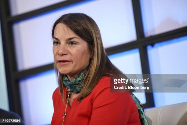 Melissa Widner, general partner at NAB Ventures, speaks during The Montgomery Summit in Santa Monica, California, U.S., on Wednesday, March 8, 2017....