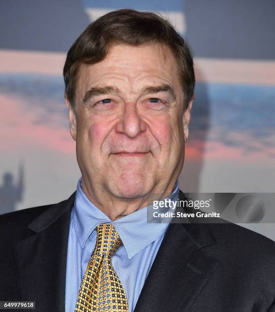 John Goodman arrives at the Premiere Of Warner Bros. Pictures' "Kong: Skull Island" at Dolby Theatre on March 8, 2017 in Hollywood, California.