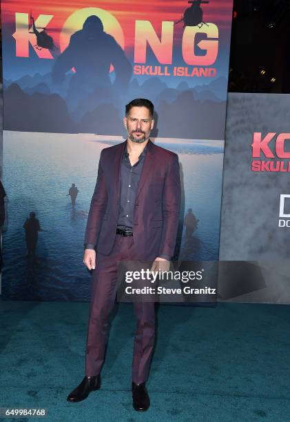 Joe Manganiello arrives at the Premiere Of Warner Bros. Pictures' "Kong: Skull Island" at Dolby Theatre on March 8, 2017 in Hollywood, California.