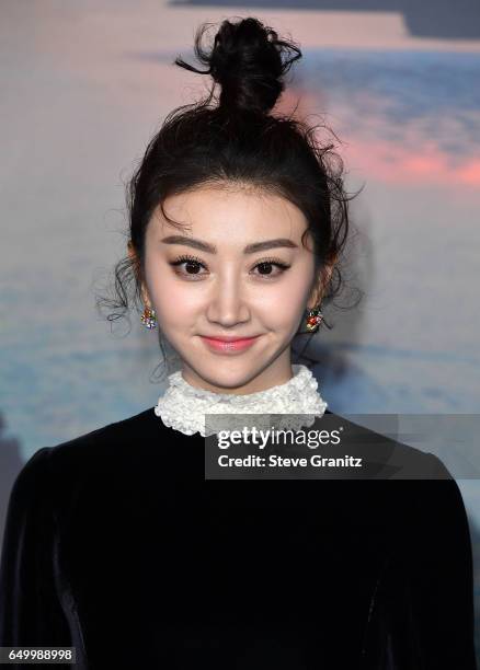 Tian Jing arrives at the Premiere Of Warner Bros. Pictures' "Kong: Skull Island" at Dolby Theatre on March 8, 2017 in Hollywood, California.