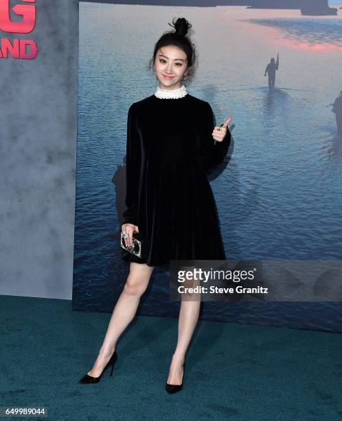 Tian Jing arrives at the Premiere Of Warner Bros. Pictures' "Kong: Skull Island" at Dolby Theatre on March 8, 2017 in Hollywood, California.