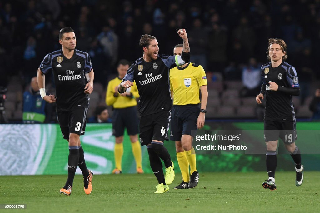 SSC Napoli v Real Madrid CF - UEFA Champions League Round of 16: Second Leg