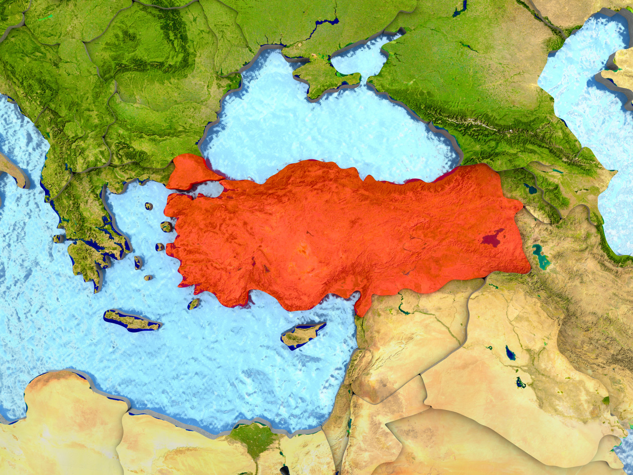 turkey climate map