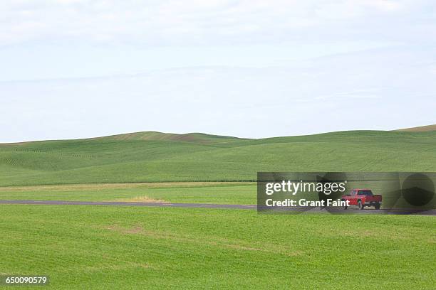 view of countryside. - red grant stock-fotos und bilder