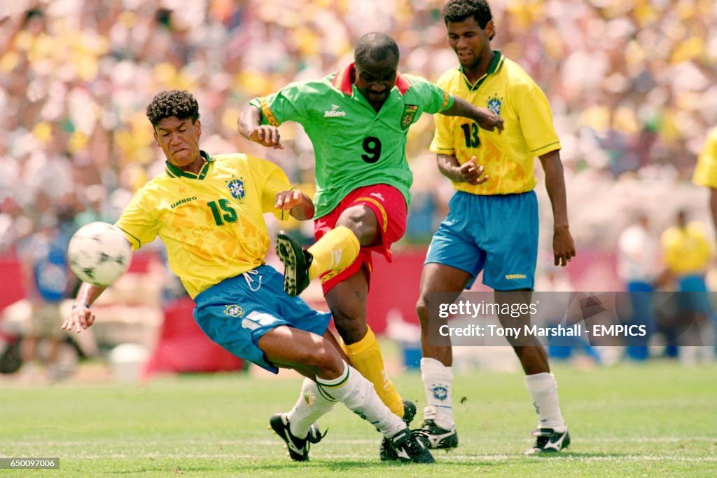 Soccer - FIFA World Cup USA 94 - Group B - Brazil v Cameroon - Stanford Stadium