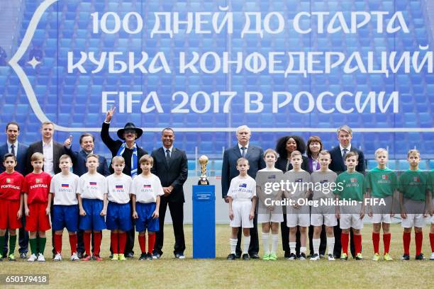 Former national Russia team players Roman Shirokov, Vyacheslav Malafeev, Singer Vasili Gerello, actor Mikhail Boyarski, Cafu, Georgy Poltavchenko,...
