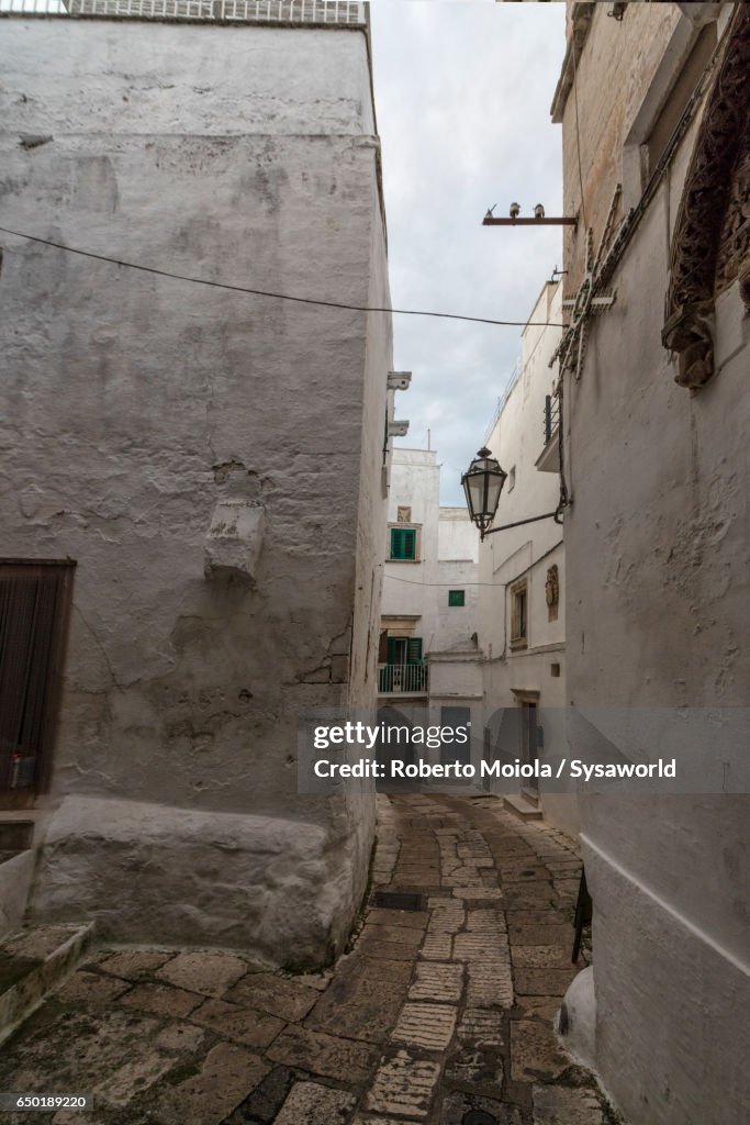 The old medieval town Ostuni Apulia Italy