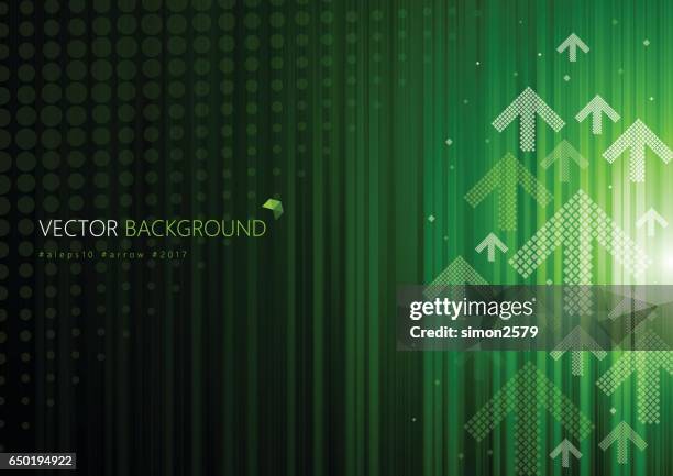 green color background with fading white direction arrow pattern - composition stock illustrations