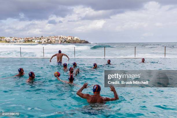 Water Polo by the Sea at Bondi Icebergs on March 9, 2017 in Sydney, Australia.