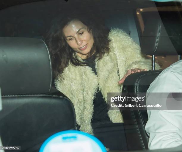 Actress Jennifer Sklias-Gahan is seen leaving 'TimesTalks Presents Depeche Mode' at Jack H. Skirball Center for the Performing Arts on March 8, 2017...