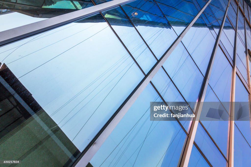 Detail shot of modern architecture facade--Suzhou Taiping Hotel