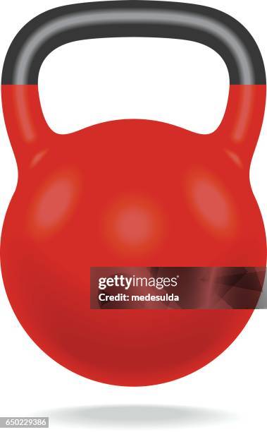 stockillustraties, clipart, cartoons en iconen met kettlebell - kettlebell