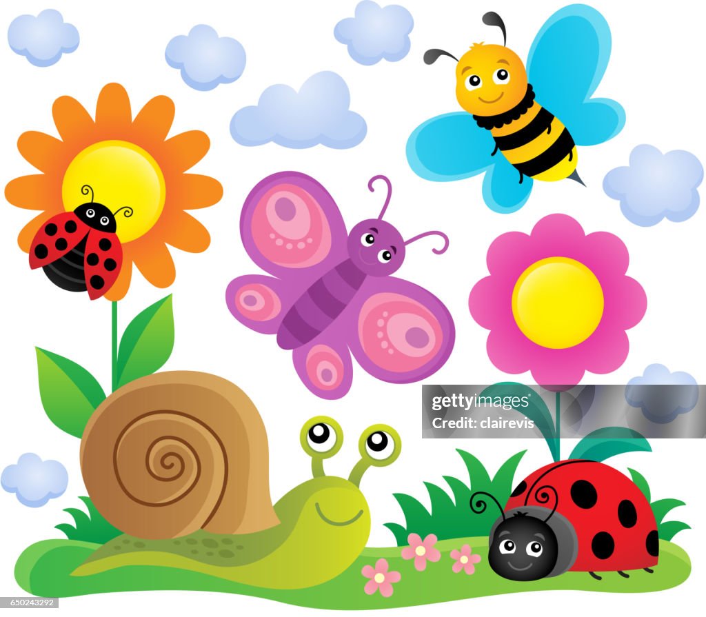 Spring Insects Animation Spring Animals And Insect Theme Image 6 High-Res Vector Graphic - Getty ...