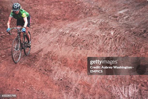 Rider decends a hill