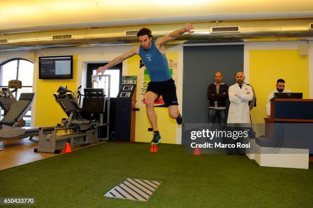 Federico Marchetti of SS Lazio Players attend medical tests on March 9, 2017 in Rome, Italy.