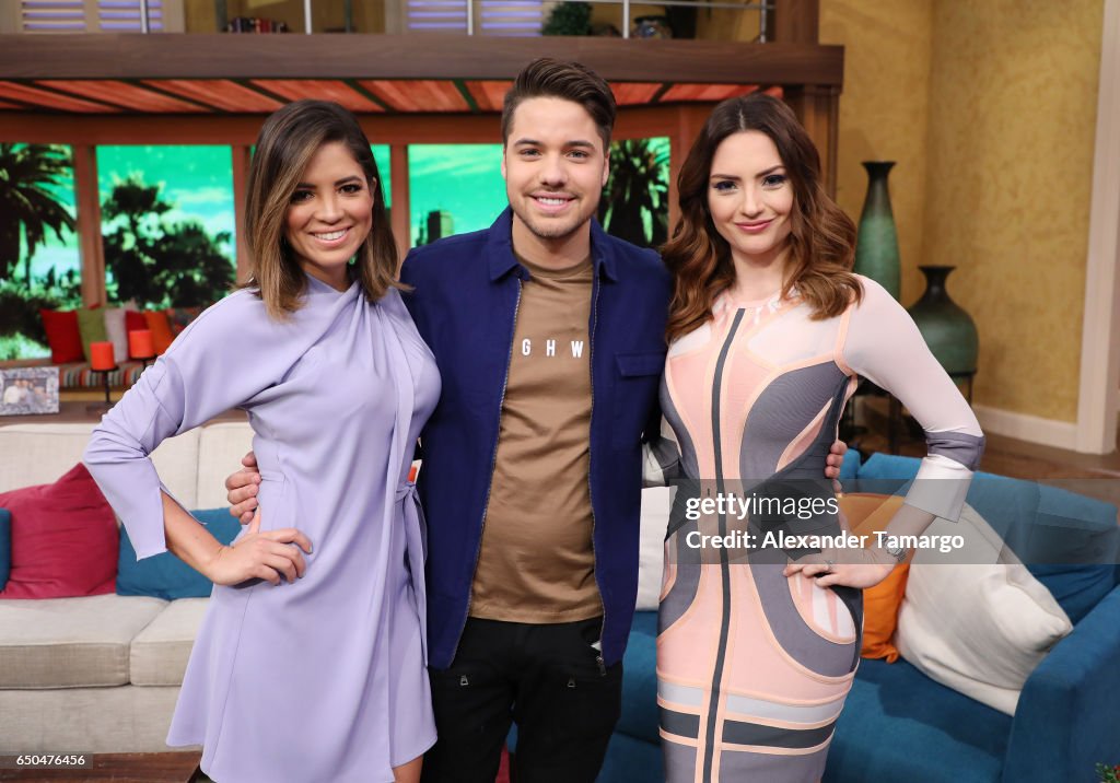 Celebrities Visit Univision's "Despierta America"