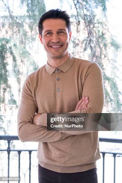 Jaime Cantizano poses for the photographs during the presentation of TV program 'Jugando con las estrellas' in Madrid. March 9, 2017 in Madrid.