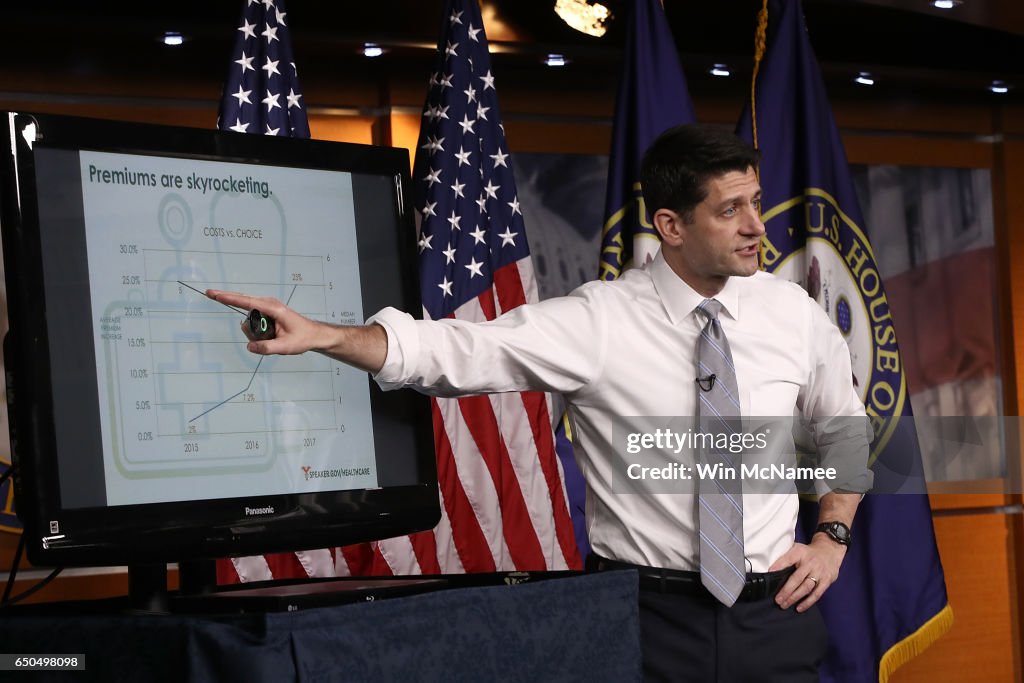 House Speaker Paul Ryan Holds Weekly Briefing