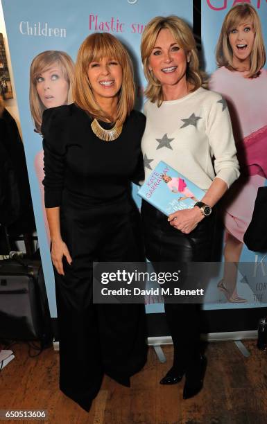 Kate Garraway and Anthea Turner attend the launch of Kate Garraway's new book "The Joy Of Big Knickers " at Waterstones, Piccadilly, on March 9, 2017...