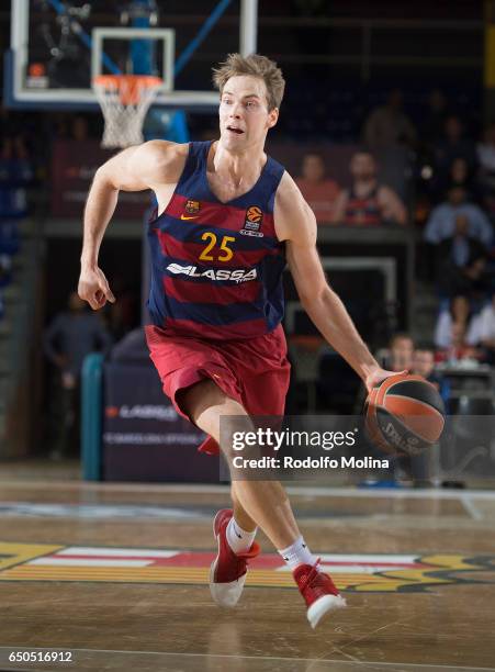 Petteri Koponen, #25 of FC Barcelona Lassa in action during the 2016/2017 Turkish Airlines EuroLeague Regular Season Round 25 game between FC...