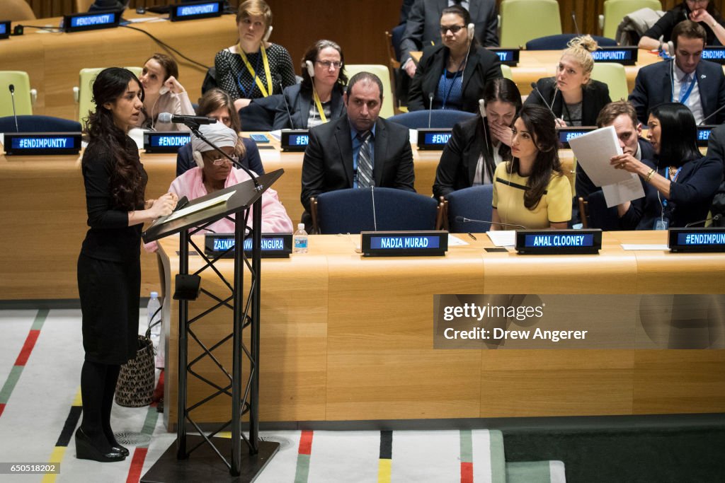 Amal Clooney Addresses UN High Level Event On Bringing ISIL To Justice