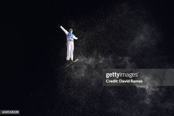 Travis Gerrits of Canada in action during Men's Aerials Training on day two of the FIS Freestyle Ski and Snowboard World Championships 2017 on March...