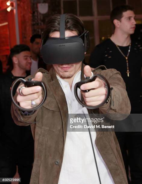 Hector Bellerin at the Oculus Game Days VIP opening night, hosted by the Facebook owned virtual reality company Oculus, on March 9, 2017 in London,...