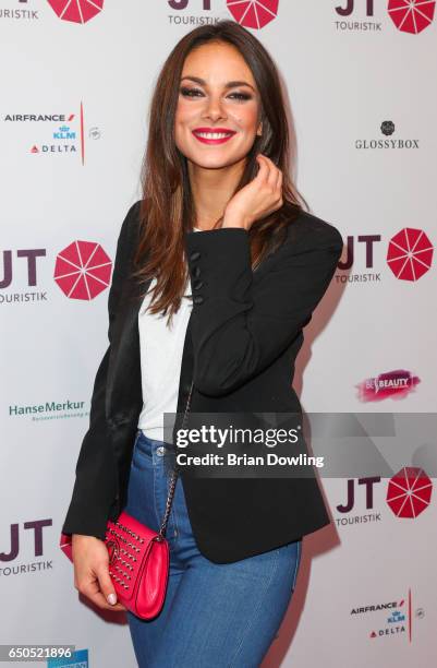 Janina Uhse arrives at the JT Touristik party at Hotel De Rome on March 9, 2017 in Berli